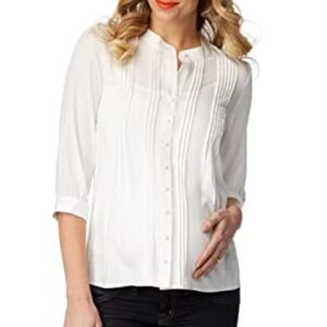 Rosie Pope Liv Blouse in Ivory Size Small NWT